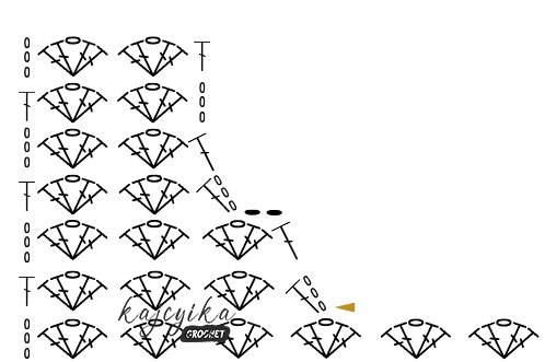 PORTOROSE TEE crochet pattern portorose tee chart left 1
