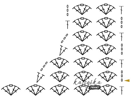 PORTOROSE TEE crochet pattern portorose tee chart right 1
