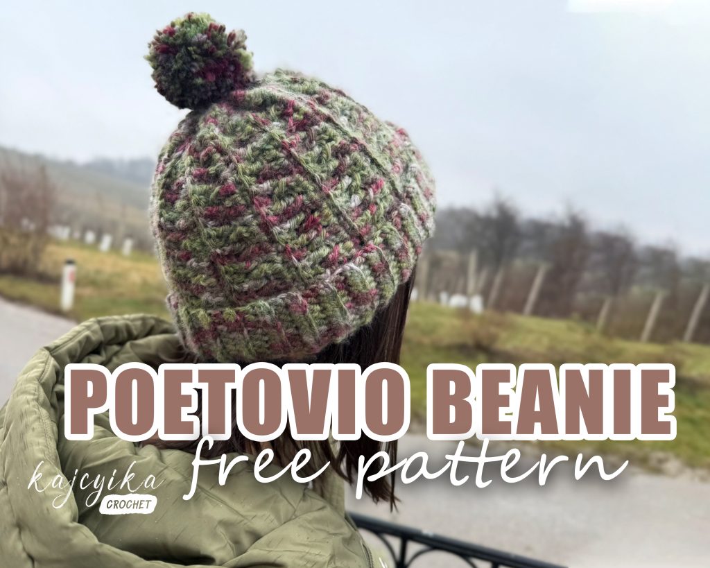 POETOVIO BEANIE crochet pattern cover poetovio beanie
