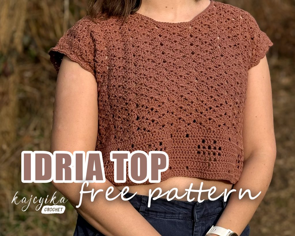 IDRIA TOP crochet pattern idria top free pattern cover